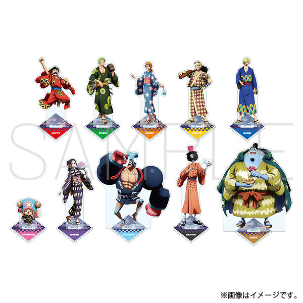 ワンピース」ルフィ、ゾロ、ナミらと浴衣姿で夏祭り♪ アクスタ