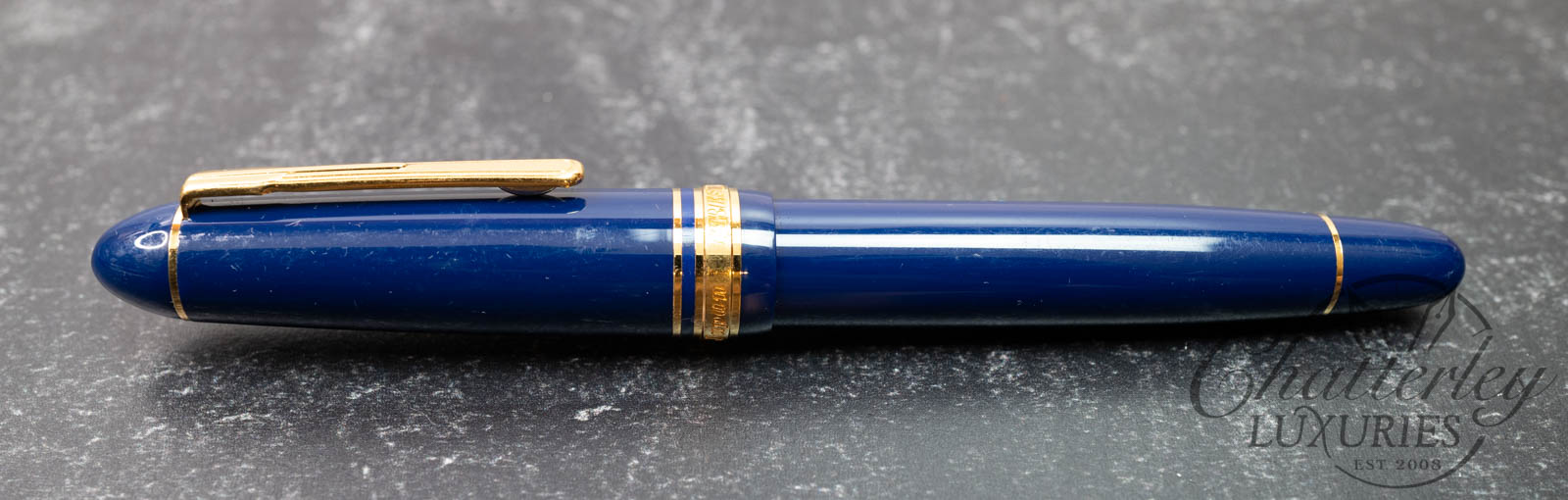 Platinum President Blue and Gold Fountain Pen - Chatterley
