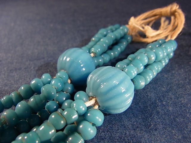 アイヌ タマサイ ガラス玉 アイヌ玉 アイヌ工芸 首飾り ミカン玉 蜻蛉