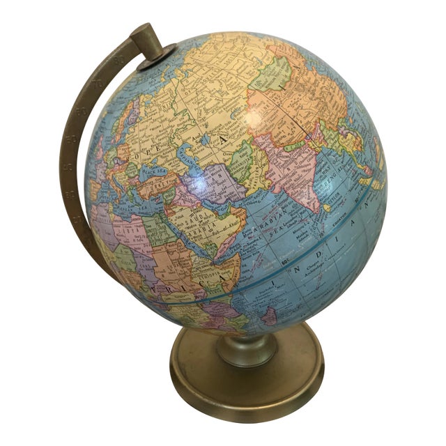 Vintage George F. Cram Company's Imperial Terrestrial World Globe