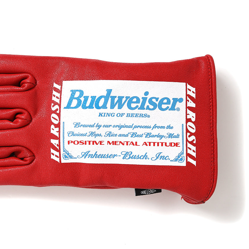 Challenger Haroshi Budweiser レザーグローブ L HAROSHI x BUDWEISER