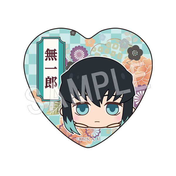 鬼滅の刃 時透無一郎 ハートアップ限定 缶バッジ 新品】時透