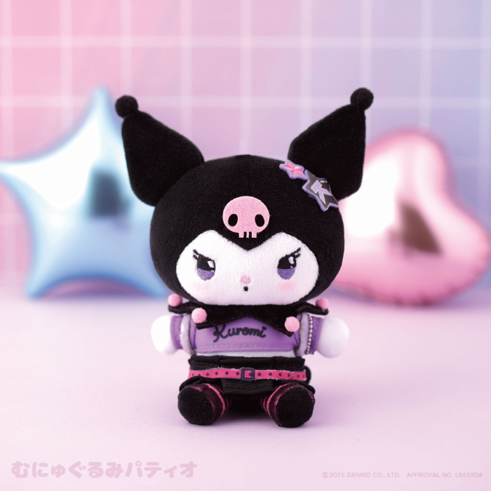 クロミがピンク×黒ファッションでかっこかわいく♡「むにゅぐるみ
