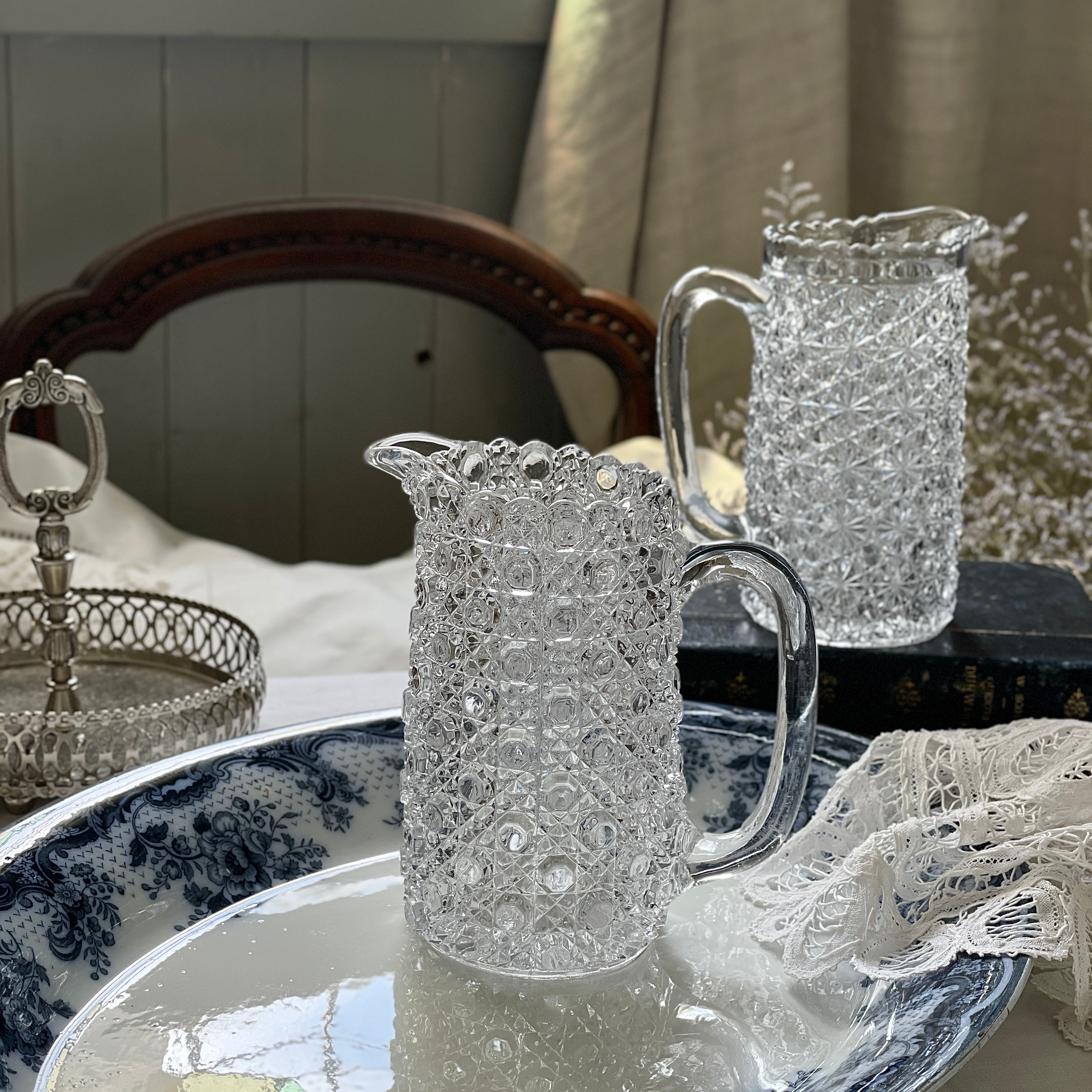 イエロー オパールセント パールライン ウラン ガラス グラス