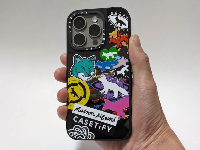 CASETiFY Maison Kitsuné Stickers Caseレビュー】激かわコラボケース