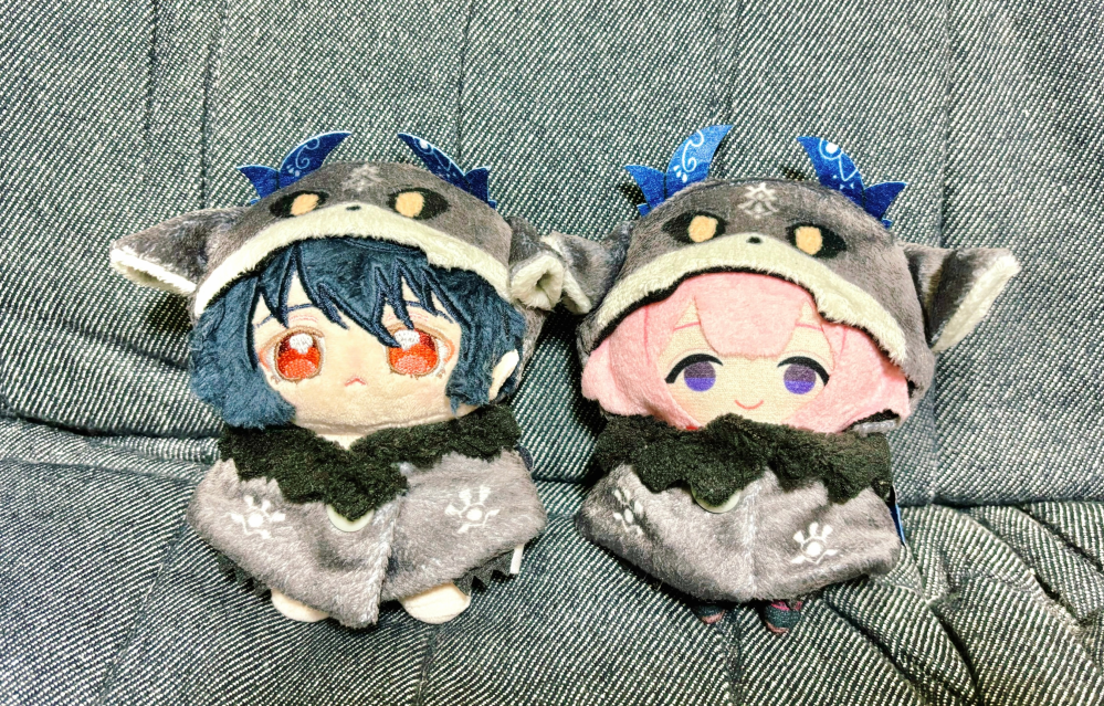 じよみ様ぬい服ふわふわ猫耳お座り 着ぐるみにじぱぺ ちびぐるみ