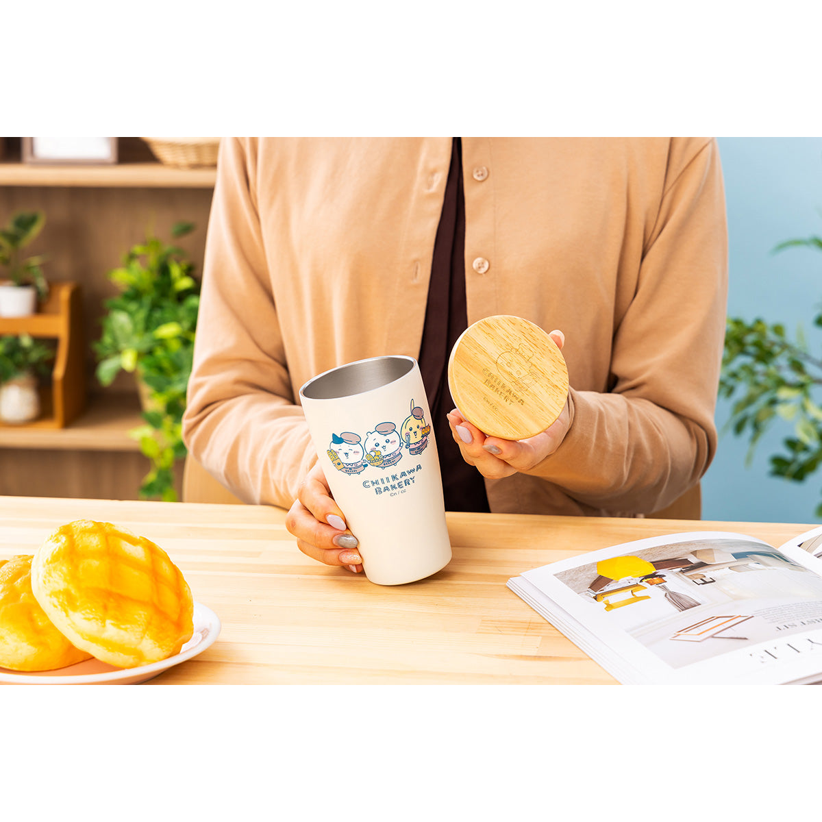 ちいかわ ちいかわベーカリー 木蓋付き保冷・保温タンブラー（パン屋