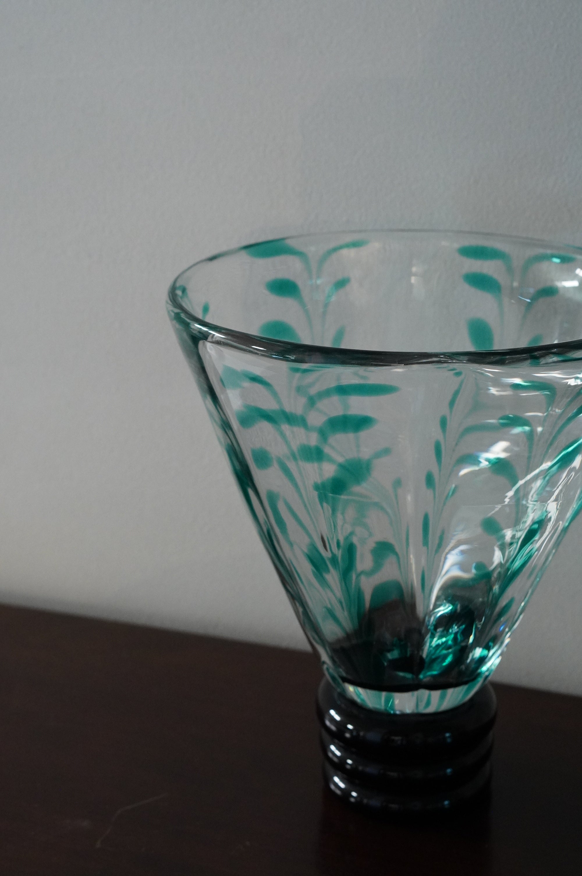 ムラーノガラス（ベネチアングラス）｜花瓶／花器「葉」ヴェルデ – chisa