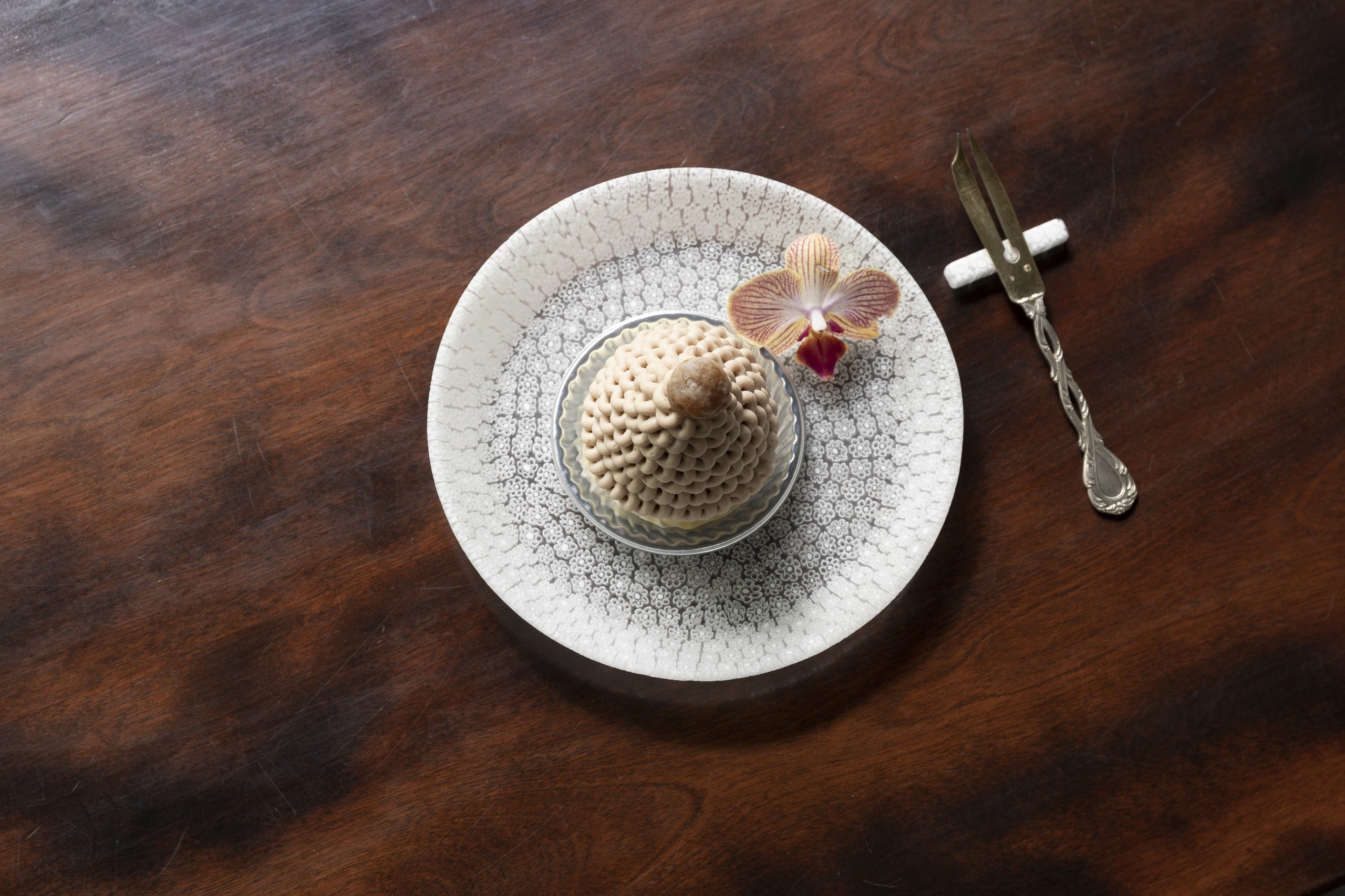 Ercole Moretti ガラスプレート 円形 24cm Ercole Moretti ガラス