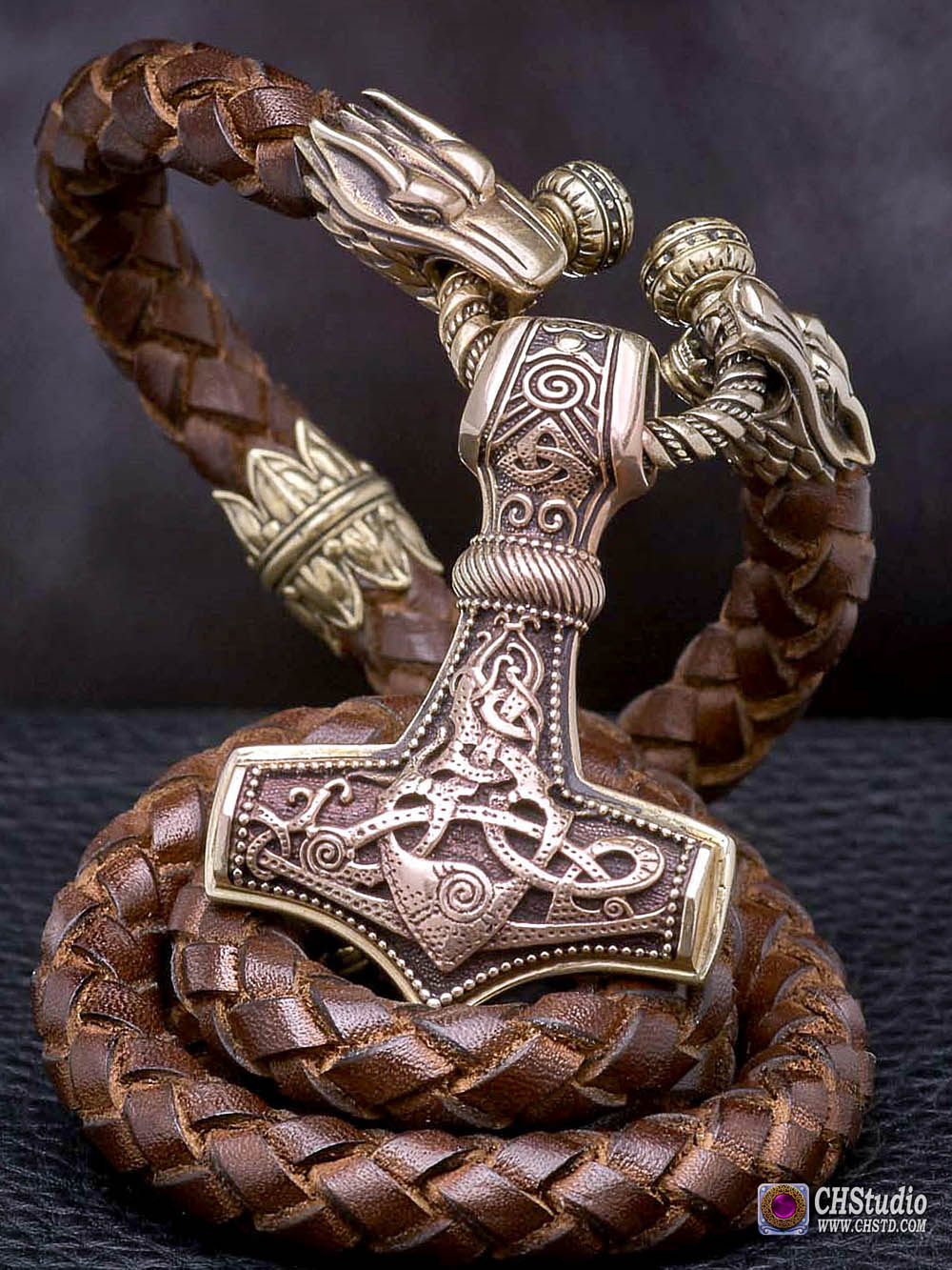 Thor's Hammer : MJOLNIR - Mammen Style #3 :: Luxury Leather