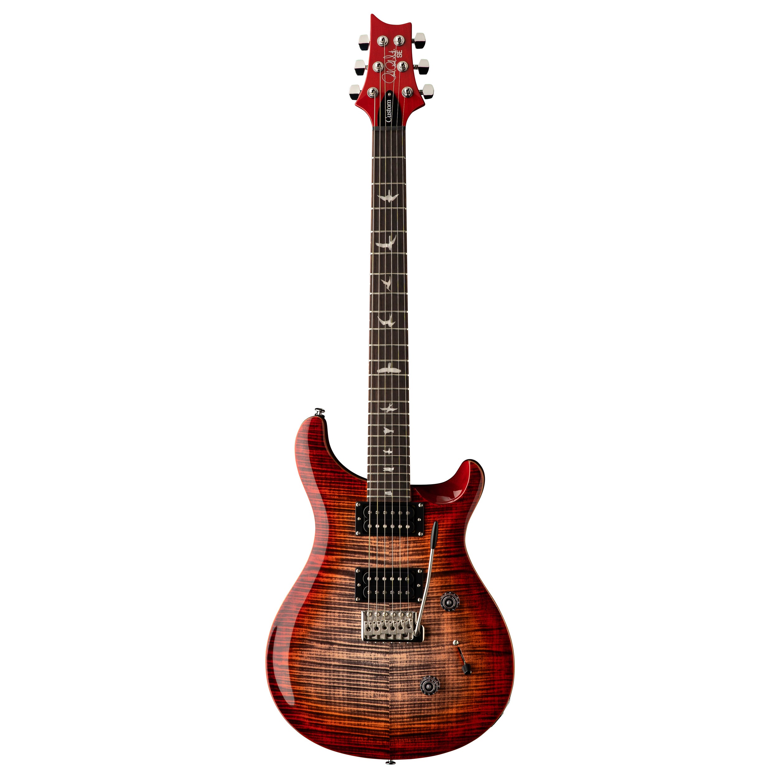 PRS SE Custom 24 Electric Guitar - Charcoal Cherry Burst – Chuck