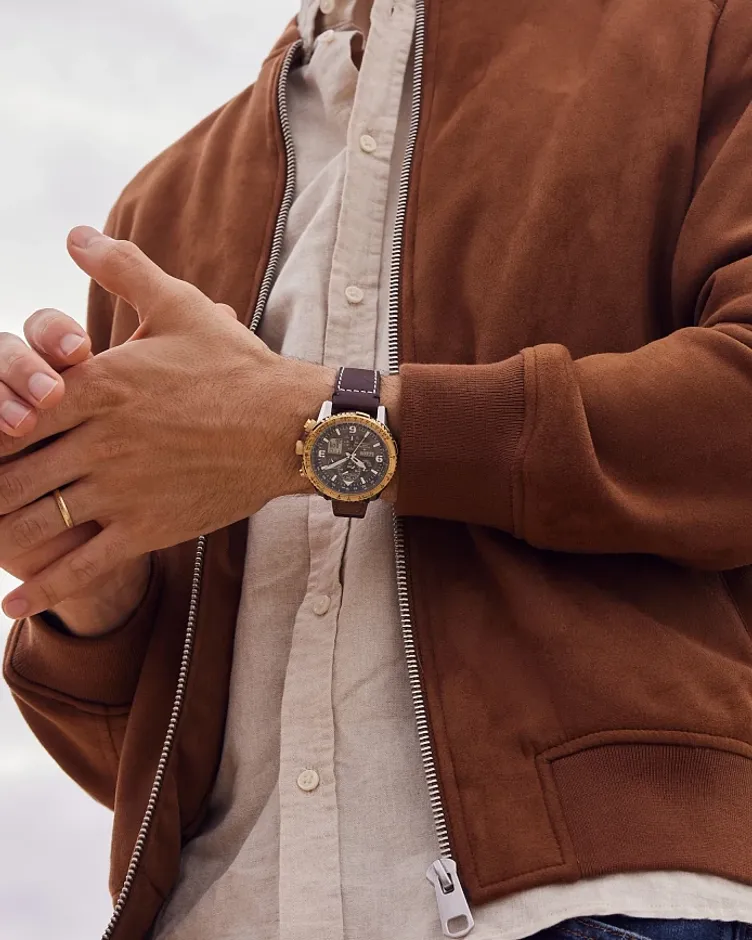 Promaster Skyhawk A-T Gray Dial Leather Strap JY8084-09H | CITIZEN