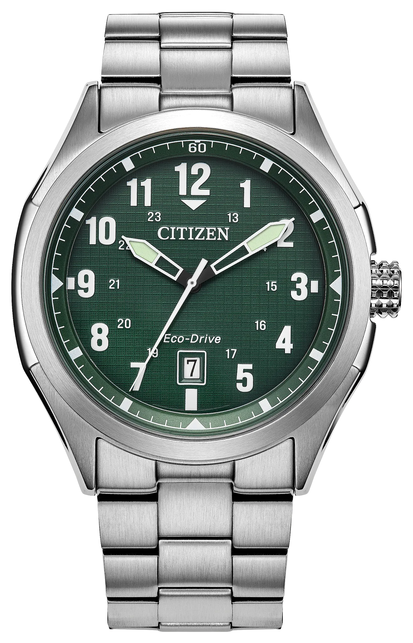 Terra Force Green Dial Stainless Steel Bracelet AW1890-51X | CITIZEN