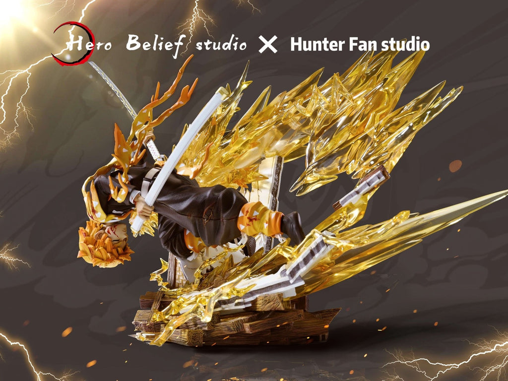 鬼滅の刃 我妻善逸 火雷神 フィギュア Hero Belief studio 鬼滅の刃