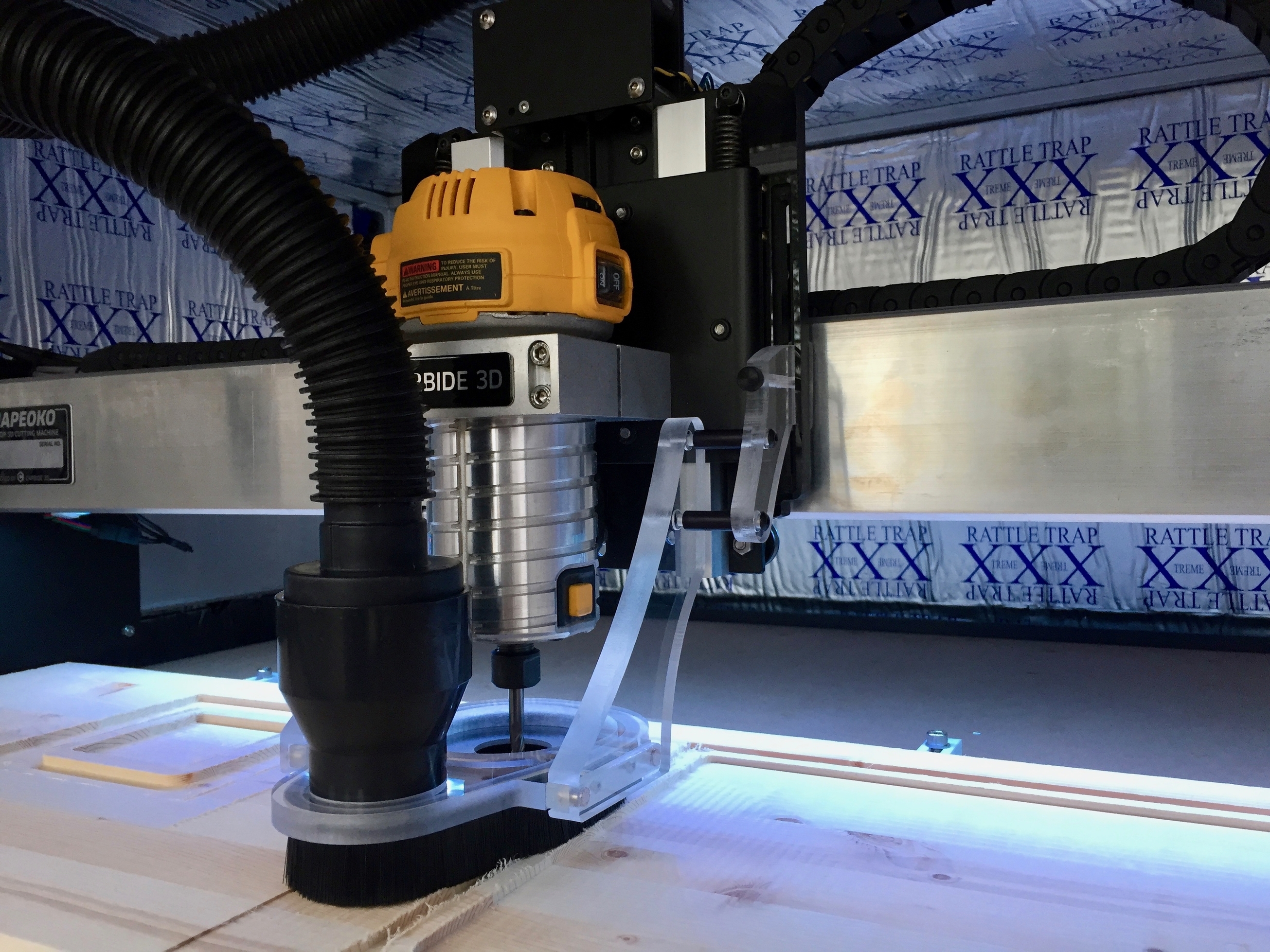 Newest addition to the Shapeoko setup: SuckIt dust boot - Shapeoko