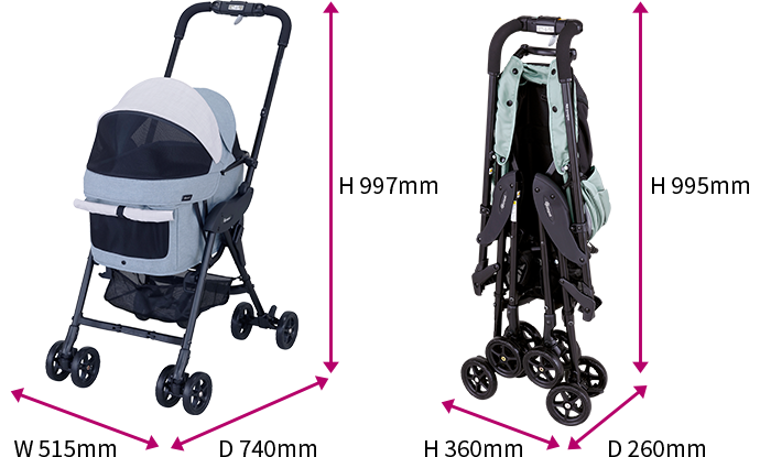 ペットカート｜ミリミリライト アルファ 10th アニバーサリーモデル