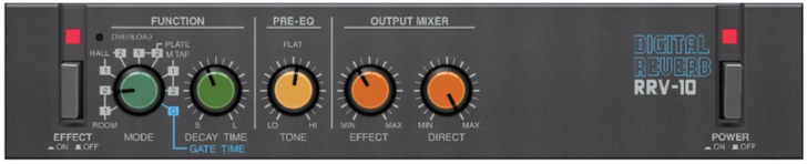 無料】80年代に人気を博したデジタルリバーブBOSS RRV-10をエミュ