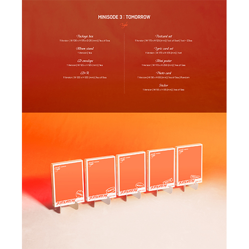 minisode 3: TOMORROW［Light Ver.］ [5形態セット][CD] - TOMORROW X