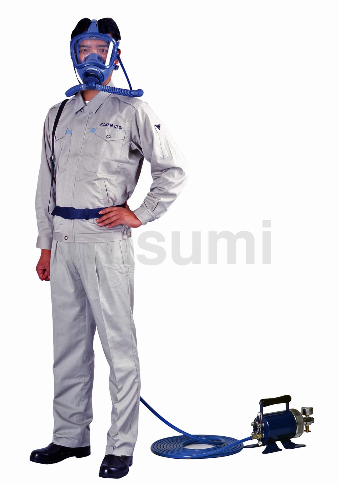 興研 エアラインマスク S1-Y型 2セット｜サンドブラスト用エアライン