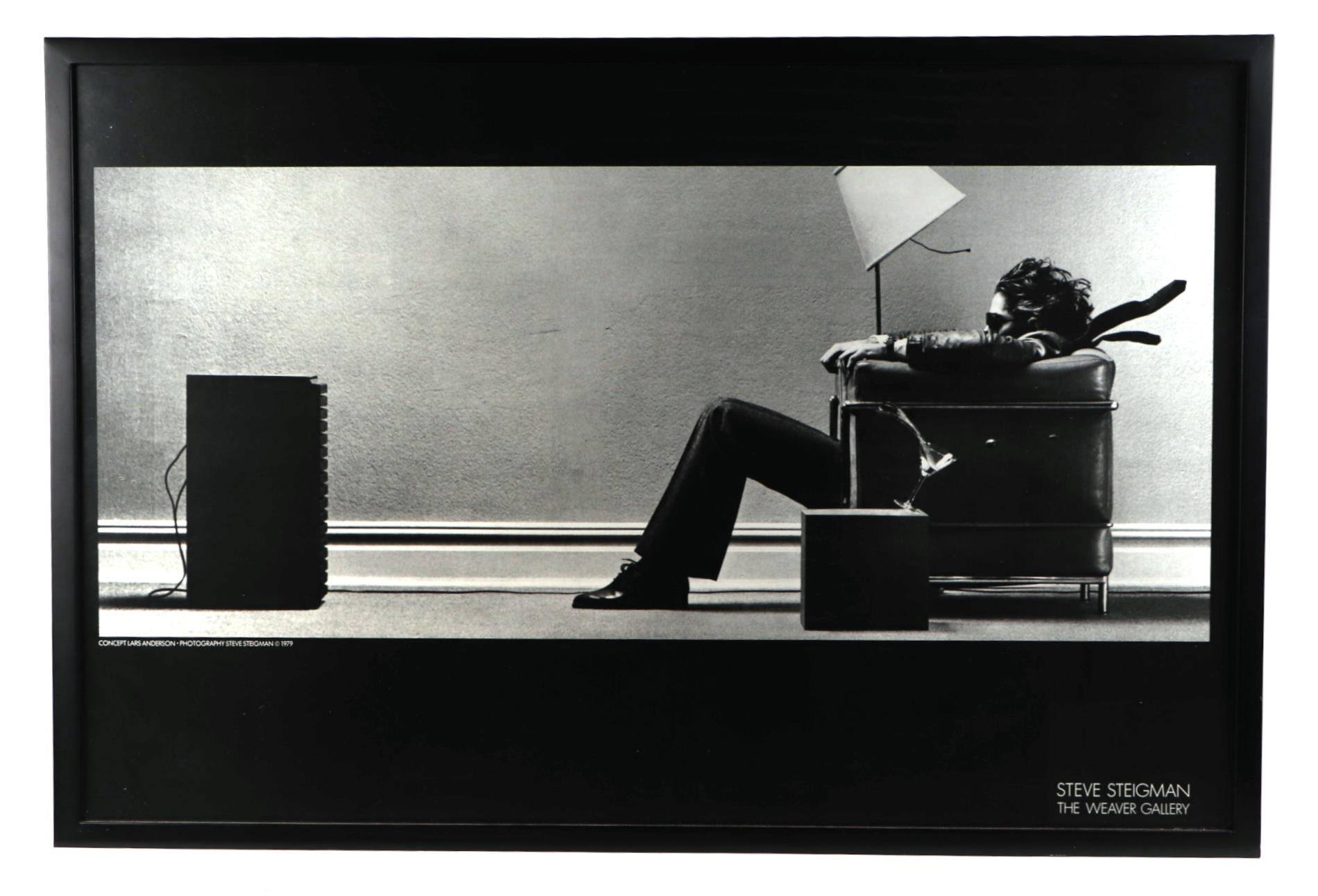 A Steve Steigman Gallery poster - Blown Away Guy - Maxell Tapes