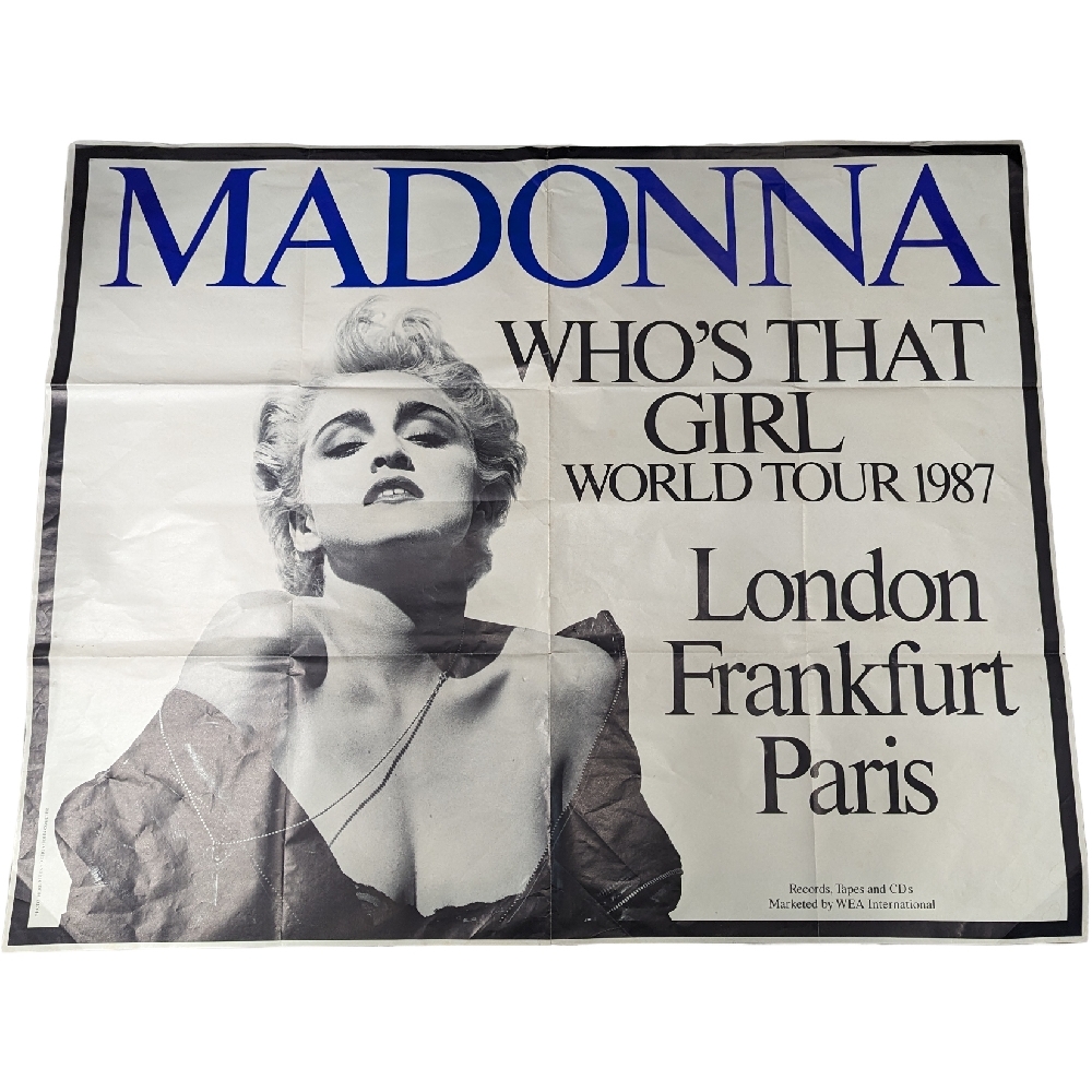 マドンナ WHO'S THAT GIRL WORLD TOUR ポスター Madonna Who's That