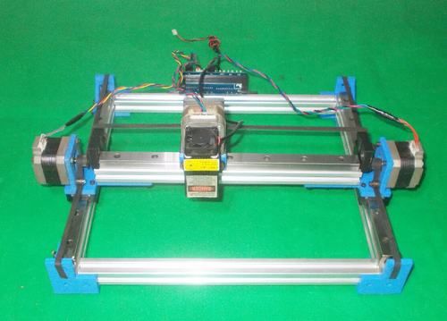 Homemade Laser Robotic Drawing Plotter Draw DIY X Y Axis Slide