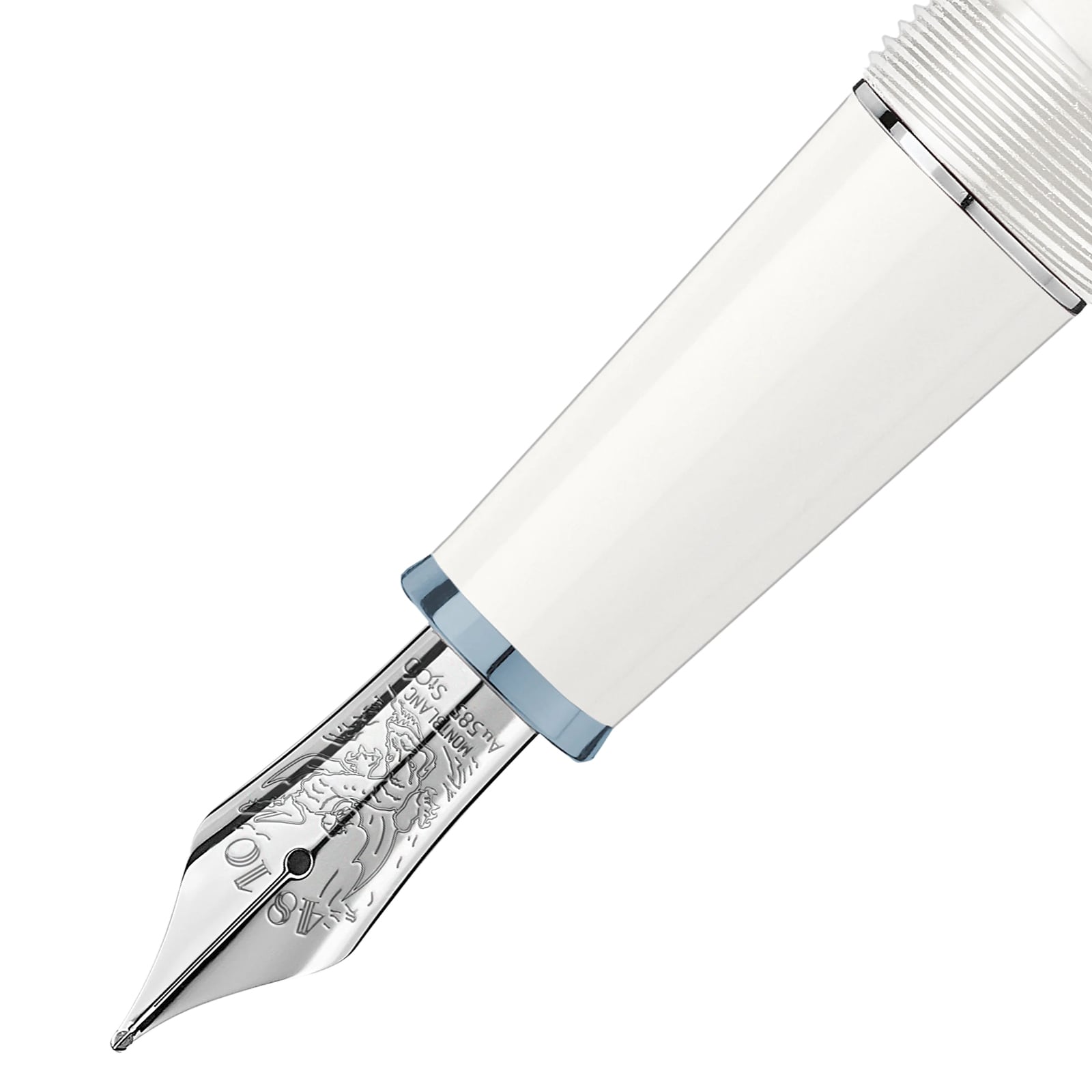 Montblanc Meisterstück Glacier Classique Fountain Pen White 129399