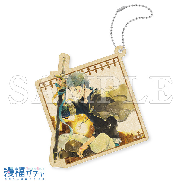 専用赤髪の白雪姫 漫福ガチャ モーテルキーホルダー +ウッド