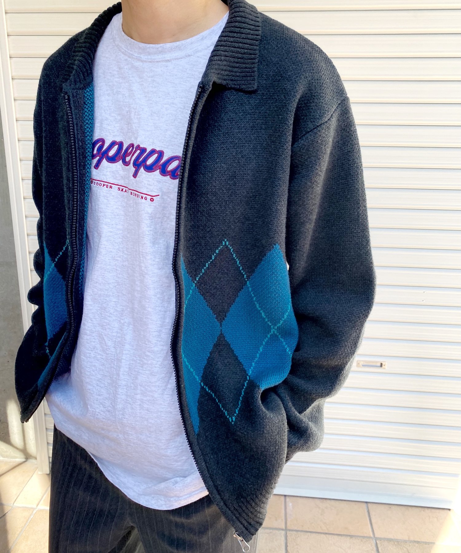 KOOKY'N/クーキー】アーガイルZIPポロカーディガン | WHO'S WHO