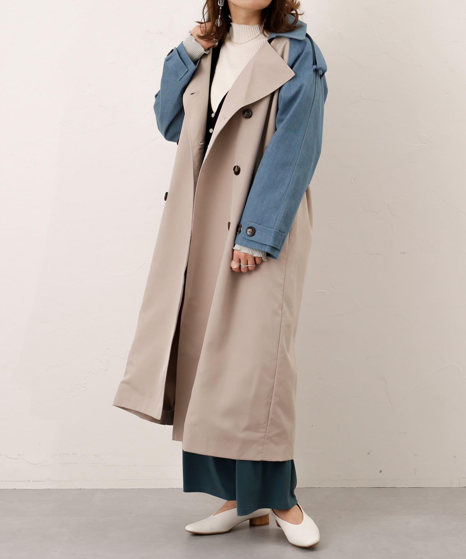 デニムドッキングトレンチコート | Thevon.(ゼヴォン)レディース | PAL