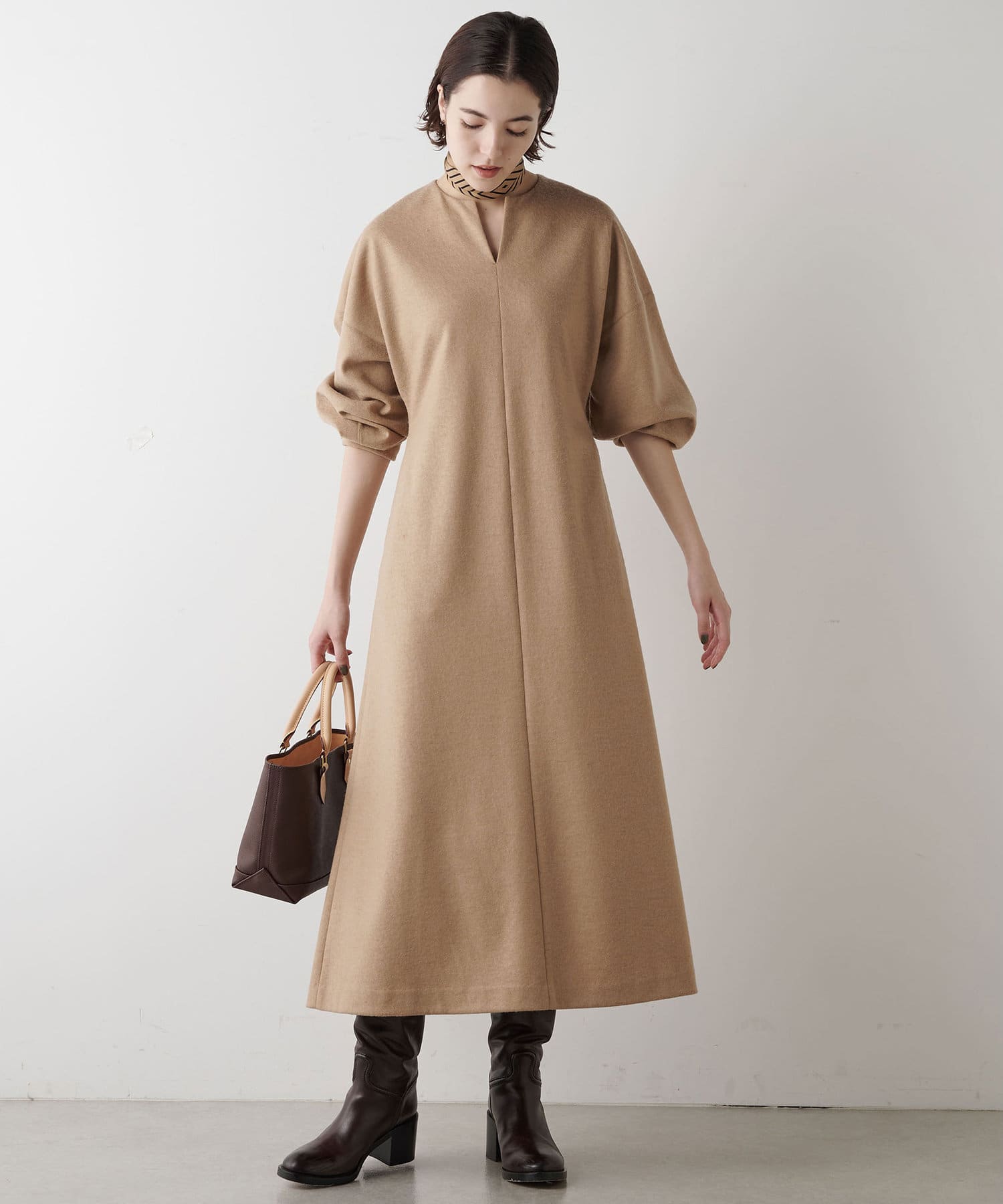 ウール天竺ワンピース | Whim Gazette(ウィム ガゼット)レディース