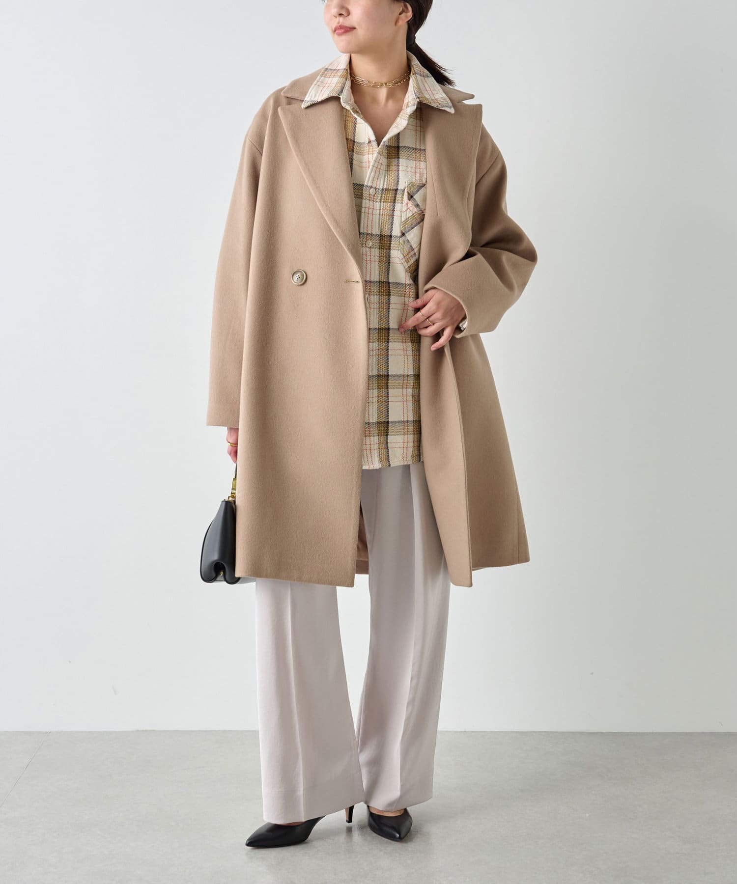 GALLARDAGALANTE ウールビーバーチェスターコート ライトグレー 【公式