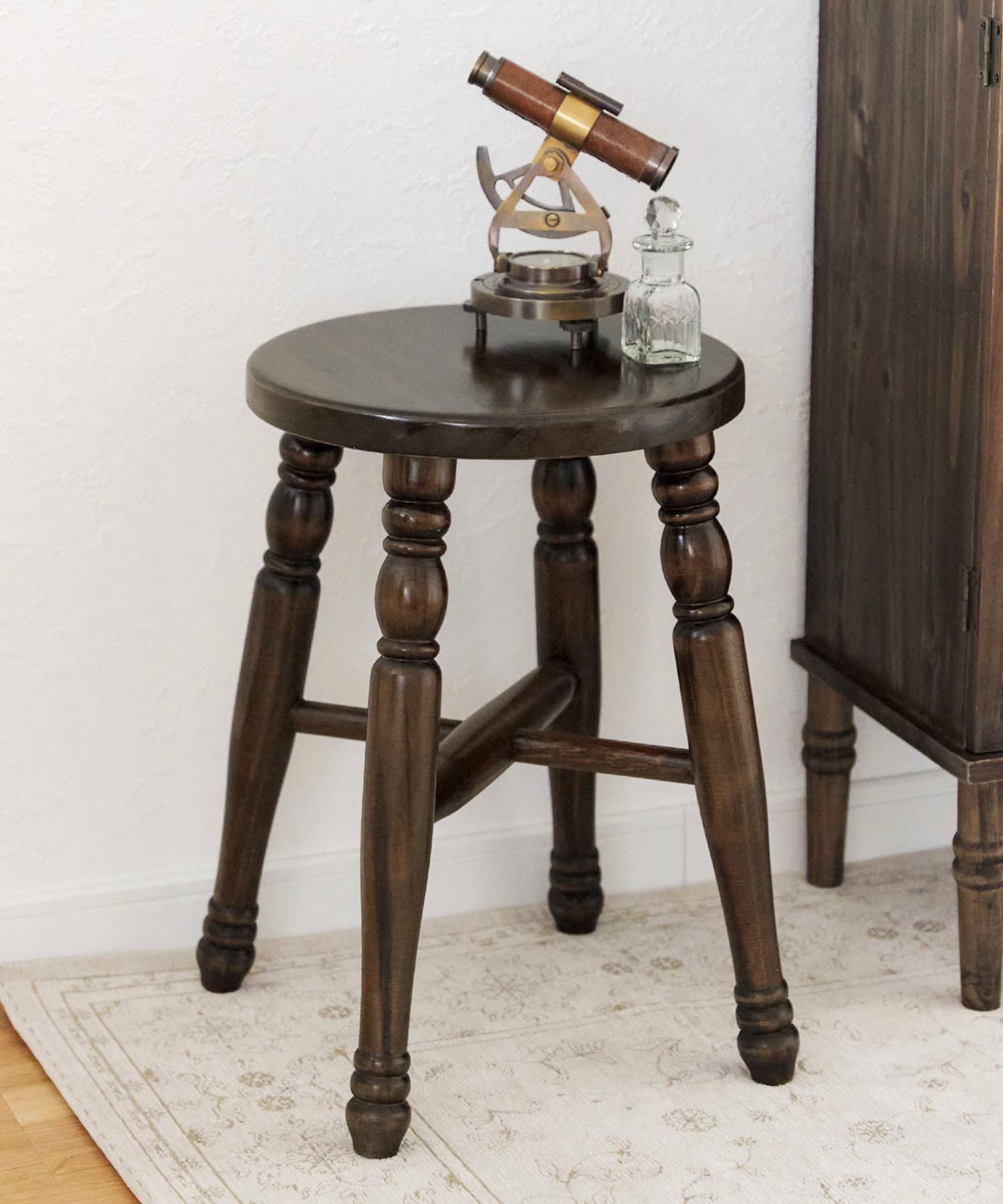 WEB限定商品》アンティークラウンドスツール | salut!(サリュ)ライフ