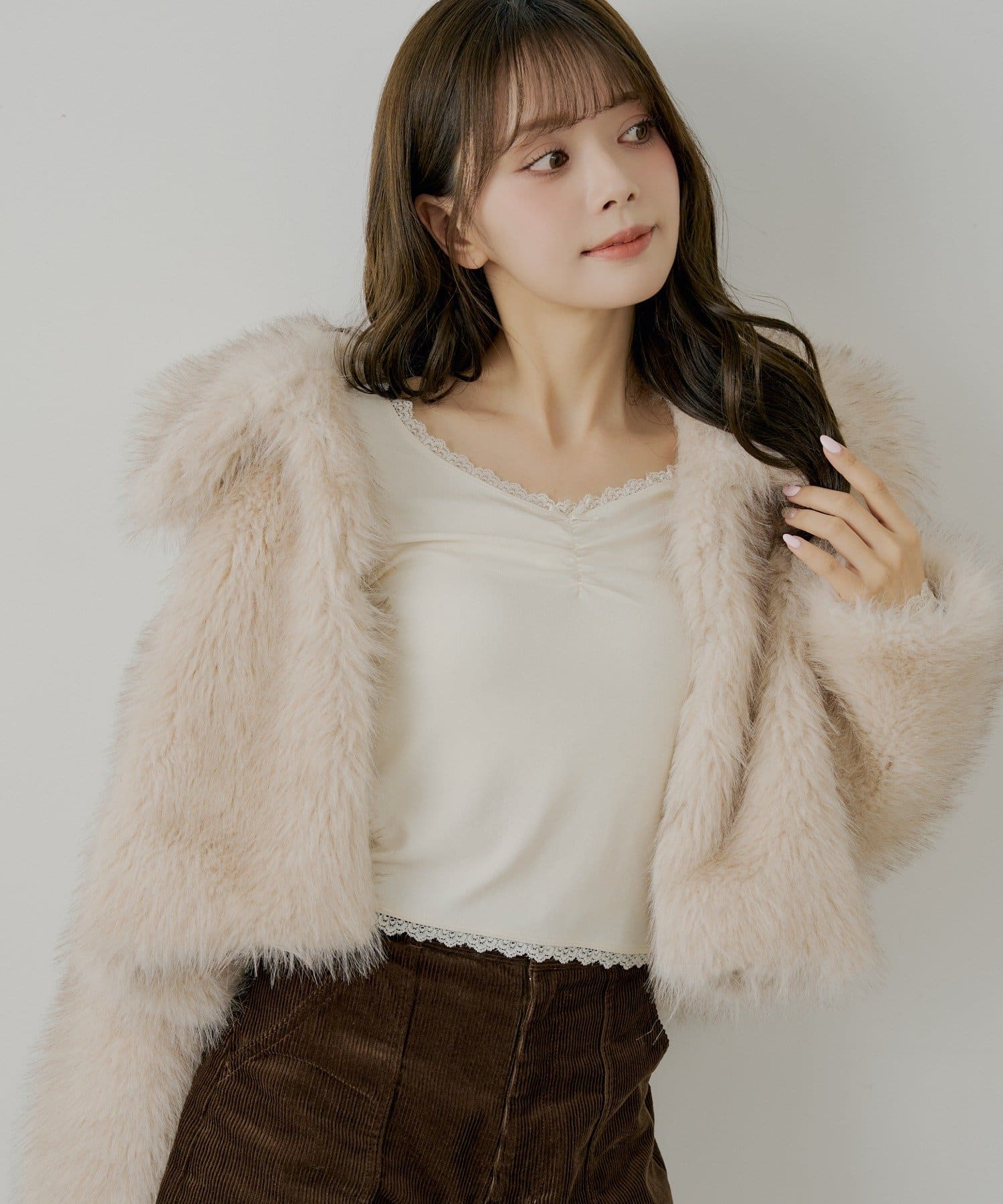 前後2wayレースギャザーロンT | Chico(チコ)レディース | PAL CLOSET