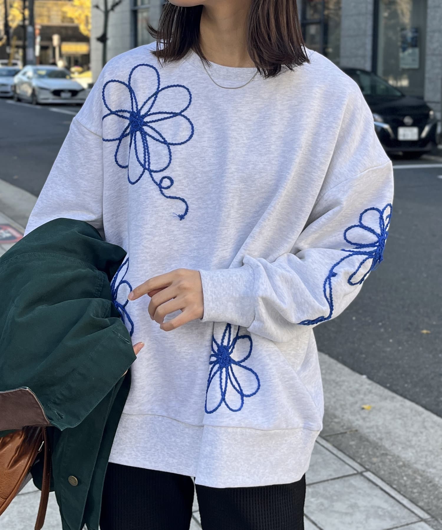 コード刺繍裏毛プルオーバー | CPCM(シーピーシーエム)レディース