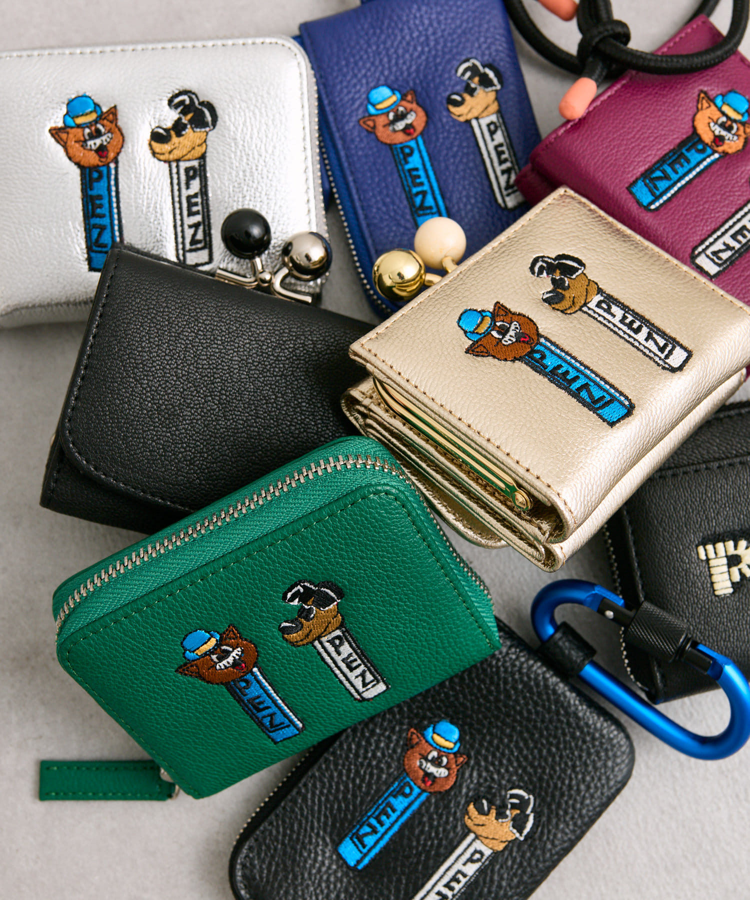 PEZ(ペッツ) ×ear】本革/コラボ三つ折りがま口財布 | ear PAPILLONNER