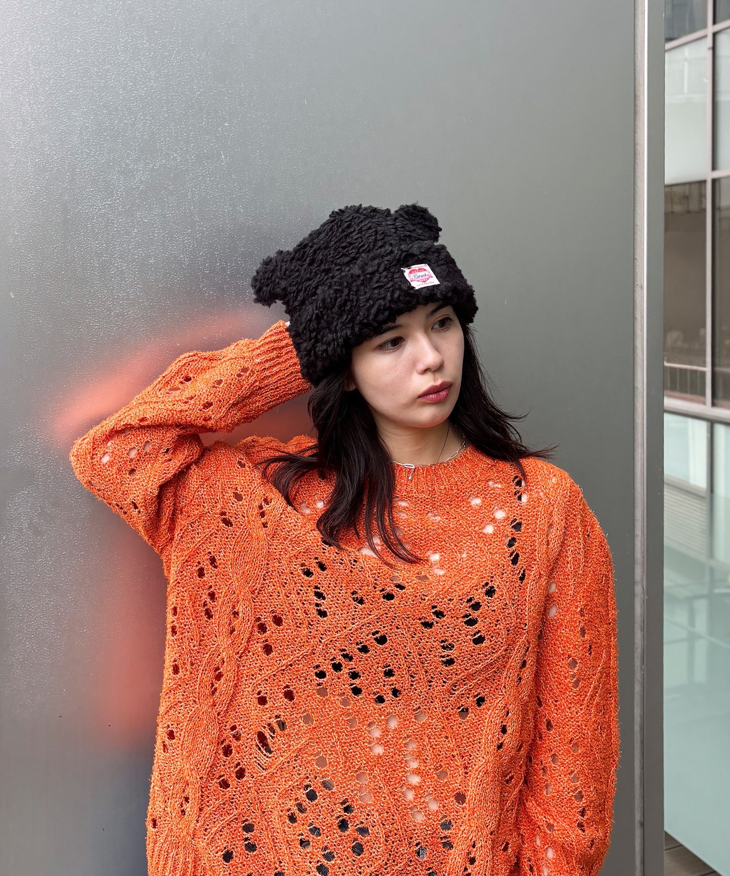 Bear Beanie(S BLACK): BASICKS: WOMENS｜CONZ ONLINE STORE
