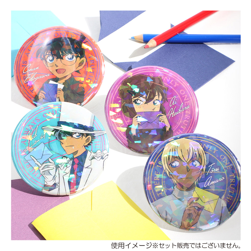 名探偵コナン セガ Can Badge 缶バッジ 怪盗キッド 薔薇 名探偵コナン