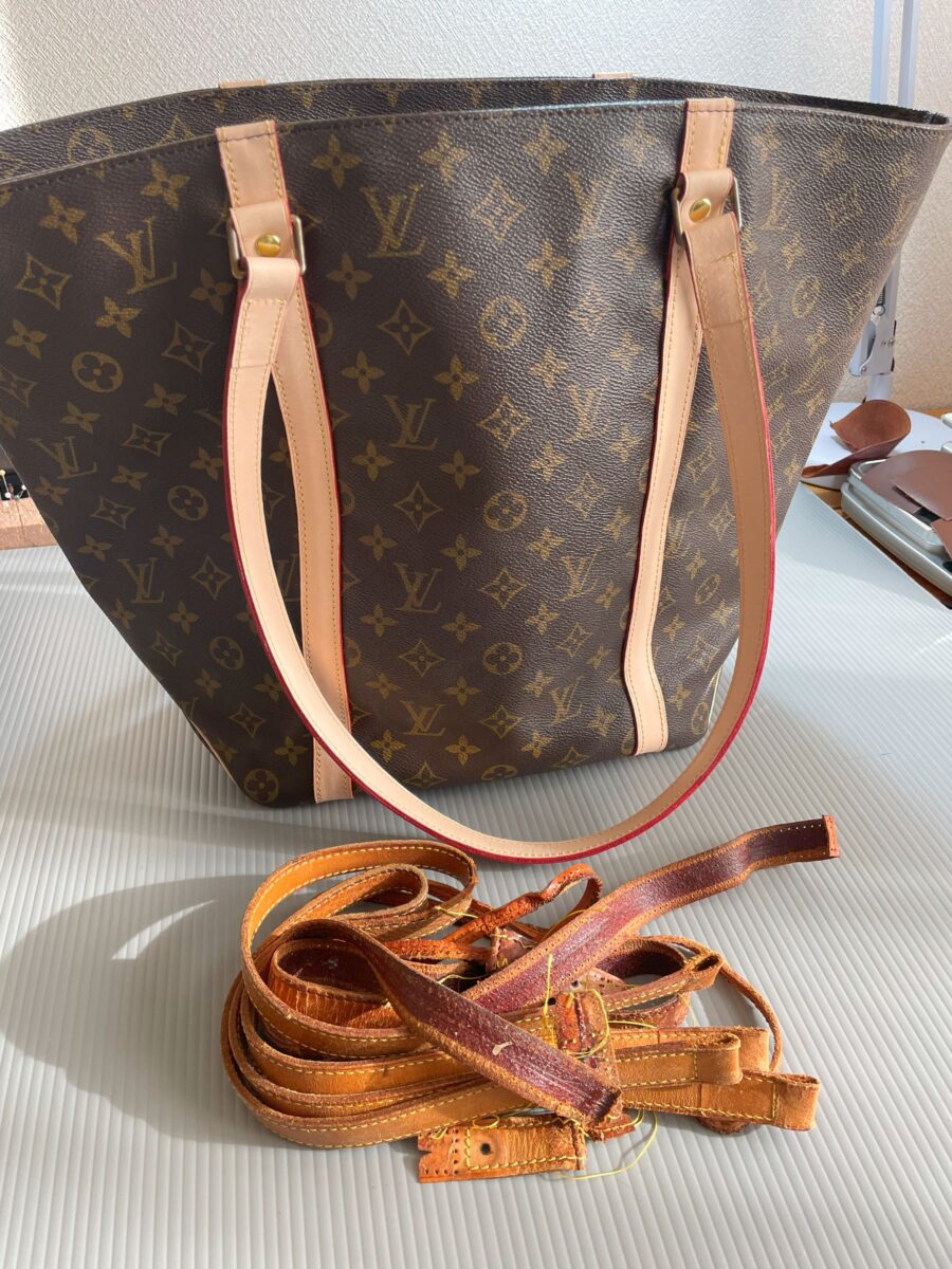 ルイヴィトンバッグの全てのヌメ革交換 | オンライン修理のコンセプト