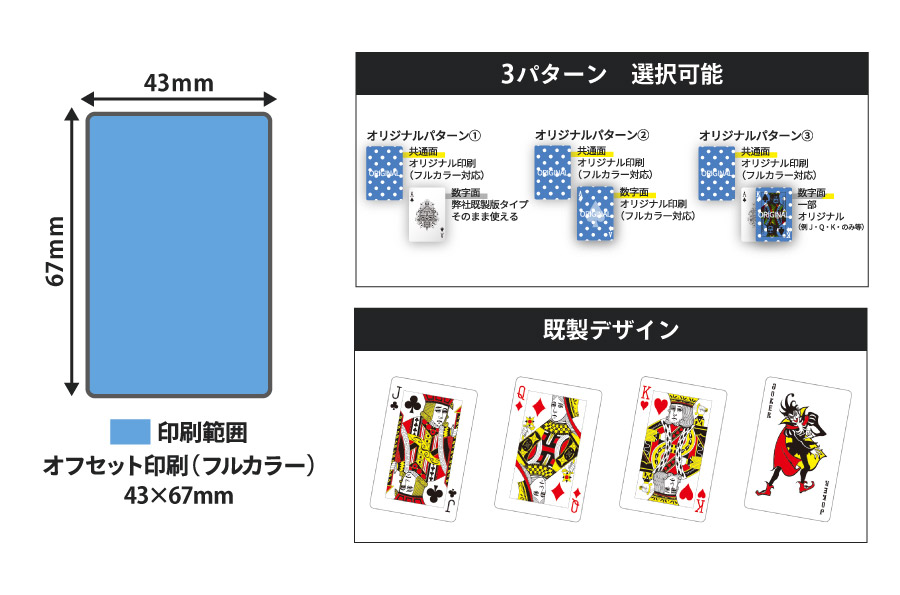 ミニサイズ トランプ 43×67mm | オリジナルグッズ・OEM・ノベルティ製作