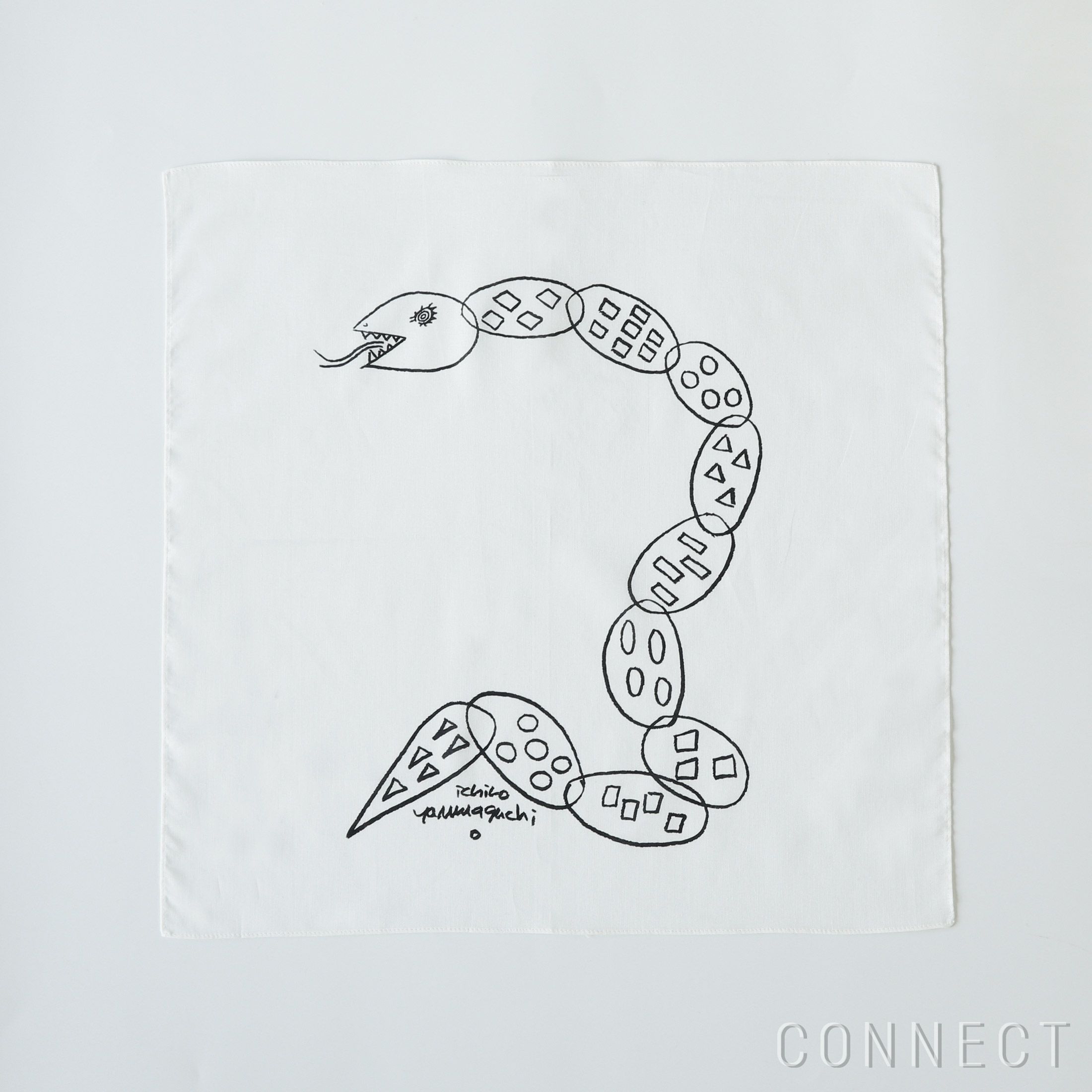 販売終了］【数量限定】山口一郎描きおろし / 巳（へび）ハンカチ