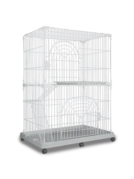 スマート キャットケージ 2段 グレー