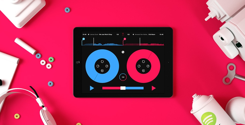 Pacemaker DJ Mixer Spotify App | Cool Material