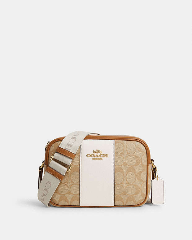 COACH® FI | Jamie Camera Bag In Signature Canvas With Stripe