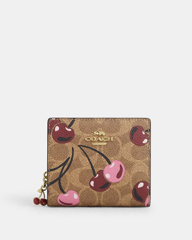 COACH ビルフォールドウォレット 財布 コインケース チェリー