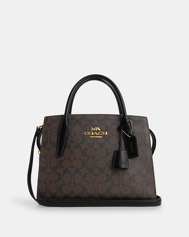 COACH】アンドレア キャリーオール (CP081 J1BLK）