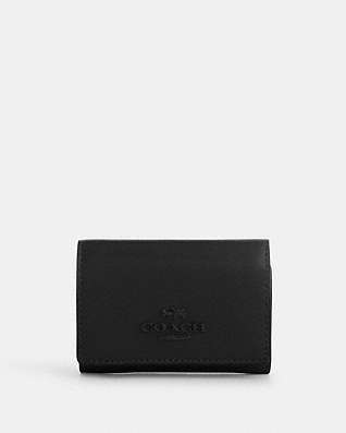 COACH 黒 二つ折り財布 COACH 黒 レザー 三つ折り財布 レディース ミニ