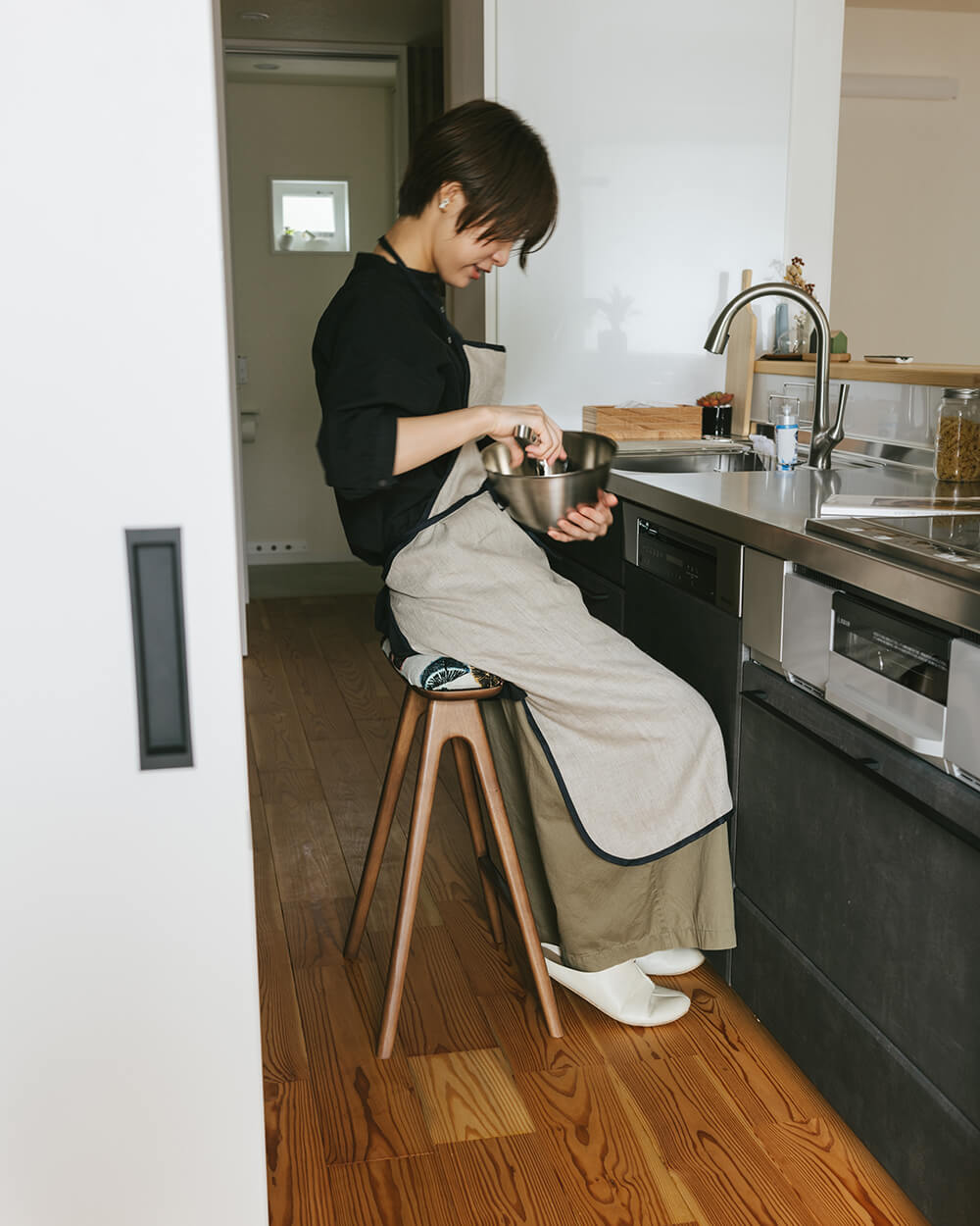 送料込】キッチンスツールNA(H630)× ミナペルホネン( mina perhonen