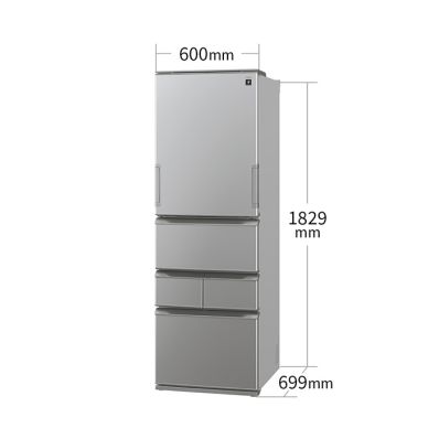 ⭐︎SHARP/シャープ/左右付け替え自在扉/冷蔵庫/ガラス製/プラズマ