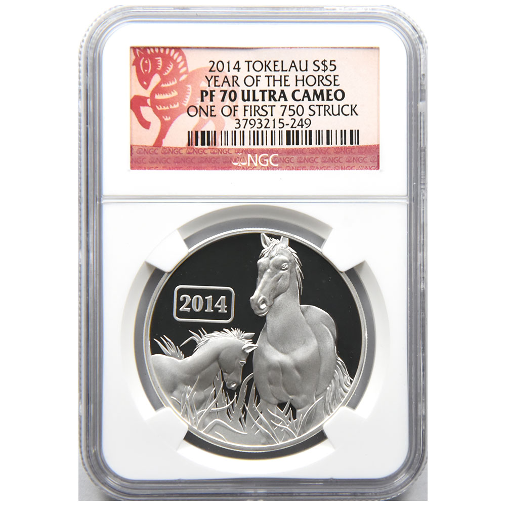 TOKELAU YEAR OF THE HORSE 銀貨2014 SILVER